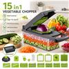 NONE Tritatutto Multifunzionale per Verdure, Affettatrice, Grattugia per Formaggio - Cipolle, Insalata, Tritatutto per Verdure con Contenitore - Utensili e Accessori da Cucina