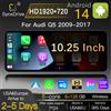 SynxDrive Autoradio Android 14 con schermo da 10,25" 1920*720, CarPlay wireless per Audi Q5 2009-2017 Concert/Symphony, lettore multimediale 3G, Airplay, Mirror Link, 4G, WiFi, BT, stereo, GPS, navigazione