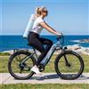 NONE Bicicletta Elettrica da Pendolare ONESPORTS WT05, Ruote da 27,5 Pollici, Motore 36V 250W, Batteria 18,2Ah, 7 Velocità, Freni a Disco Idraulici, 25km/h per Lavoro, Viaggi e Shopping