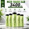 Makita Batteria Ricaricabile 18650 NCR 34B 3.7V 3400mAh 10A, Cella agli Ioni di Litio, Top Piatto, Alta Capacità, Lunga Durata, per Torce, Luci LED, Dispositivi Elettronici, Spedizione Rapida dal Magazzino