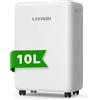 Ateroll LEENON 10L/24h Deumidificatore - Grande Capacità, Ultra Silenzioso, Blocco Bambini, Doppio Drenaggio, Asciugatura Rapida per Casa, Camera, Bagno, Nursery