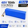 DAGENLY Batteria 48V 10Ah 2000W 13S4P agli ioni di litio con celle 18650 ricaricabile per monopattino elettrico Kugoo M4 M4Pro M5 M5Pro, alimentazione potenziata, lunga autonomia, magazzino UE, spedizione