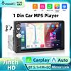 Podofo Autoradio MP5 da 7 Pollici Single Din con Schermo Touch LCD, Supporto Carplay Cablato, Android Auto, Mirror Link, Lettore Multimediale Video, Sistema DVR Integrato, Supporto per Telecamera