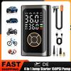 NONE Compressore d'aria per auto wireless, pompa d'aria, pompa d'aria portatile, adatta per moto, biciclette, pneumatici per auto, con display digitale, pompa d'aria multifunzione