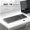 NONE Tastiera Wireless Slim Full-Size WETECH WK14, Connessione Doppia Bluetooth 5.2 2.4G, Layout QWERTY Italiano con Tastierino Numerico per Casa, Ufficio, Desktop e Laptop