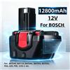 DAWEIKALA Batteria Ni-Cd 12V 12.8Ah per Bosch 12V 12800mAh Gsb Gsr 12 Ve-2 Bat043 Bat045 Bat046 Bat049 Bat120 Bat139 Batteria per Utensili Elettrici