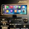 srnubi Schermo portatile Jansite da 11,26 pollici con CarPlay wireless, Apple CarPlay, Android Auto, DVR 4K, Dash Cam, navigazione GPS, telecamera posteriore, WiFi 5G, Bluetooth, Mirror Link, USB, TF, FM,