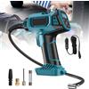 Gonfiatore per Pneumatici Senza Fili Portatile Ricaricabile Compressore d'Aria Digitale con Indicatore di Pressione per Batteria Makita 18V