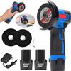 NONE Mini Smerigliatrice Angolare Cordless 12V Portatile a Batteria al Litio con 2 Batterie, Dischi da Taglio e Guanti per Lavorazione di Metallo e Legno