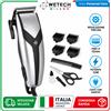 NONE Tagliacapelli professionale da 12 W, elettrico, con cavo, dotato di lama regolabile, pettini guida e accessori per barbieri, ideale per tagli di capelli da uomo in casa.