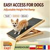 NONE Scala per Cani in Legno, Rampa per Cani e Gatti, Altezza Regolabile, Antiscivolo, Scala Pieghevole per Animali Domestici per Auto, Divano e Letto, con Inclinazione Delicata, Ideale per Angoli, Sotto i