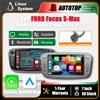 AUTOTOP Schermo multimediale da 7 pollici con sistema Linux, CarPlay wireless e Android Auto per Ford Focus, Kuga, S-Max, Mondeo, Galaxy, C-Max, autoradio con Bluetooth, GPS, navigazione, DSP, schermo