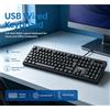 NONE Tastiera Meccanica USB Cablata WETECH WK05, Layout QWERTY Italiano Retroilluminata a Grandezza Naturale con Tastierino Numerico, Accessorio per Computer per Casa, Ufficio, Desktop e Laptop