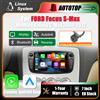 AUTOTOP Schermo multimediale da 7 pollici con sistema Linux, CarPlay wireless e Android Auto per Ford Focus, Kuga, S-Max, Mondeo, Galaxy, C-Max, autoradio con Bluetooth, GPS, navigazione, DSP, schermo