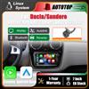 AUTOTOP Schermo multimediale da 7 pollici con sistema Linux, CarPlay wireless e Android Auto per Renault Dacia Duster, Sandero, Captur, Xray, Logan 2, Symbol, Dokker, Lodgy. Autoradio con Bluetooth, GPS,