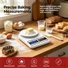 NONE Bilancia da cucina digitale WETECH W6501, capacità massima 10 kg, precisione 1 g, bilancia elettronica per alimenti, display LCD, funzione tara e zero, cambio unità di misura KG/OZ, bilancia da cucina