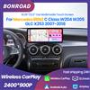 BONROAD Linux, autoradio multimediale con schermo touchscreen da 12,3 pollici, risoluzione 2400x900, connettività wireless CarPlay, compatibile con Mercedes Benz Classe C W204 W205 GLC X253