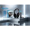 NONE Auricolari wireless da 5 in 1, 87,5 MHz, per TV, con base trasmettitrice, modalità cavo opzionale, auricolari stereo, batterie non incluse.