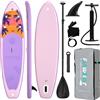 funwater Tavola da Stand Up Paddle Gonfiabile FunWater con Accessori, Tavola da Surf Antiscivolo per Surf, Yoga, Pesca, Escursioni e Sport Acquatici, Carico Massimo 330 Lbs