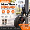 NONE Lucchetto a catena per bicicletta da 90 cm / 97 cm con chiavi, antifurto, lucchetto di sicurezza per biciclette, catena robusta rivestita in tessuto per e-bike, scooter, moto e ciclismo.