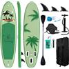 funwater Tavola da Stand Up Paddle Gonfiabile FunWater, Tavola SUP Antiscivolo, Tavola da Paddle Portatile per Surf, Yoga, Pesca, Escursioni e Sport Acquatici