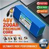 Ddadache Batteria al litio ricaricabile LIDIKALA 13S3P 48V 200Ah con BMS integrato, per motore da 500W-2000W, batteria di ricambio per bicicletta elettrica urbana E-bike.