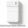 NONE Mini Power Bank da 5000/6000/10000mAh, Batteria Esterna Portatile, Doppio Ingresso Micro USB e Type-C, Uscita 2.1A per Telefoni Cellulari