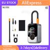 NONE Compressore d'aria portatile, pompa digitale per pneumatici, pompa elettrica adatta per auto, biciclette e motocicli