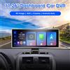 srnubi Jansite Schermo CarPlay per Moto da 10,26 pollici/11,26 pollici, Wireless Apple CarPlay Android Auto, Dash Cam 4K DVR, Navigazione GPS, Telecamera Posteriore, WiFi 5G, Bluetooth, Mirror Link, USB, TF,