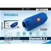NONE Altoparlante Bluetooth Portatile 10W con Extra Bass, Radio FM, Micro SD, USB, AUX, Accoppiamento TWS, Altoparlante da Esterno in Tessuto con Cinghia