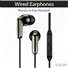 NONE Auricolare Stereo In-Ear Cablato con Microfono Integrato, Controllo del Volume, Cavo in PVC da 120 cm, Jack da 3,5 mm per Smartphone