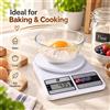 NONE Bilancia da Cucina Digitale 1g-10kg KS-400, Bilancia Elettronica per Alimenti con Display LCD, Modalità Tare, Unità g/oz per Cucinare e Pasticceria