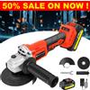 NONE Smerigliatrice Angolare Cordless 21V, Utensile Smerigliatore Brushless a 3 Velocità Regolabili, Disco da Taglio e Levigatura da 115mm, Per Taglio, Lucidatura e Levigatura di Metallo, Legno, Piastrelle