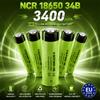 DAGENLY Batteria ricaricabile Li-ion 18650 34B NCR 3400mAh 3.7V 10A ad alta capacità, punta piatta, energia stabile per torce LED, dispositivi elettronici, attrezzature portatili, batteria di ricambio,