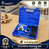 podofo Kit di espansione manuale Podofo per tubi in rame, set di espansori eccentrici per tubi, per 6 misure di matrici da 1/4 a 3/4 pollici, kit di svasatura HVAC, tagliatubi a cono eccentrico per impieghi