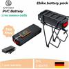 EFFIVOLT Batteria per E-bike 21700 con portapacchi posteriore 18650 52V 48V 30Ah 36V 13AH 15AH 17.5AH 21AH con portapacchi per 1500W 1000W 750W 500W 24"-28 pollici, celle a lunga durata, compatibile con