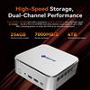 SOYO S4 PLUS Mini PC AMD Ryzen 7 H255 LPDDR5 24GB RAM 512GB PCIe3.0 NVMe SSD WiFi6 BT5.2 Uscita Display 8K HD Computer Desktop Gaming Fai-da-Te Compatto e Piccolo per Casa, Ufficio, Intrattenimento e