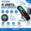 NONE Bilancia Digitale Elettronica Portatile da Viaggio 50KG per Bagagli con Design a Gancio, Display LED, Funzione di Blocco e Calibrazione Automatica