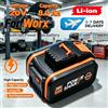 NONE Batteria di ricambio per Worx WA3553/WA3551 20V 8000mAh, batteria per utensili elettrici senza fili WA3572 WA3553 WX390 WX176 WX178 WU268, batterie di ricambio.