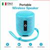 NONE Altoparlante Bluetooth portatile 4.2, mini altoparlante wireless con tecnologia TWS stereo, potenza sonora di 5 W, radio FM, USB, slot per scheda Micro SD e ingresso AUX, altoparlante compatto ideale