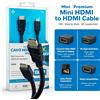 NONE Cavo Mini HDMI-HDMI 1,5M 4K Maschio-Maschio Cavo HDMI ad Alta Velocità per Fotocamera DSLR Action Cam Videocamera Monitor