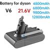 Makita Batteria V6 21.6V 12800Ah per Sostituzione Batteria Dyson DC62 DC59 DC58 SV03 SV04 SV09 Animal Motorhead V6 Slim Absolute Vacuum