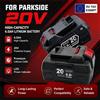 Batteria al litio da 20V 6Ah per Parkside X20V, sostitutiva per PAP 20 B3 A3 PAPS 208 A1, batteria per utensili elettrici per motosega, trapano, tosaerba.
