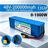 Ddadache Scooter Elettrico 48V 200Ah 13S3P 2000W con Batteria al Litio a Ricarica Rapida, Dotato di BMS Intelligente e Motore ad Alta Potenza Integrato da 500W-2000W