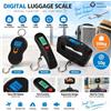 NONE Bilancia digitale portatile per bagagli, capacità 50 kg, precisione 10 g, bilancia elettronica per bagagli da viaggio, display a LED, bilancia a sospensione con funzione tara, calibrazione automatica,