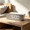 NONE Sveglia analogica e digitale da comodino W5614 W5615 W5616, orologio sveglia multi-stile con specchio LED/quarzo, alimentazione a batteria/doppia alimentazione per camera da letto, dormitorio, casa,
