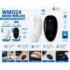 NONE Mouse Wireless WMO24 2.4GHz, Mouse Cordless ad Alta Precisione 1600 DPI con Ricevitore USB, Plug & Play, Standby Automatico, Basso Consumo Energetico per Laptop e PC