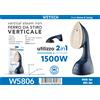 NONE Ferro da Stiro Verticale a Vapore 2200W 2000W 1600W 1500W 1200W con Funzione Vapore, Anti-Goccia, Piastra Antiaderente, Riscaldamento Rapido, Stiratore Portatile per Casa e Viaggi