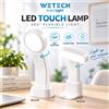 NONE Luce notturna a LED ricaricabile con controllo touch, 360 ° Lampada da scrivania adesiva girevole, luce portatile con ricarica USB-C, doppia tonalità bianco caldo e freddo, senza sfarfallio, modelli