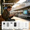 NONE Serie di power bank portatili multi-varietà, con cavi integrati e indicatore digitale di carica, batteria esterna a ricarica rapida massima 22,5W, capacità da 6000 a 20000mAh per smartphone, ideale